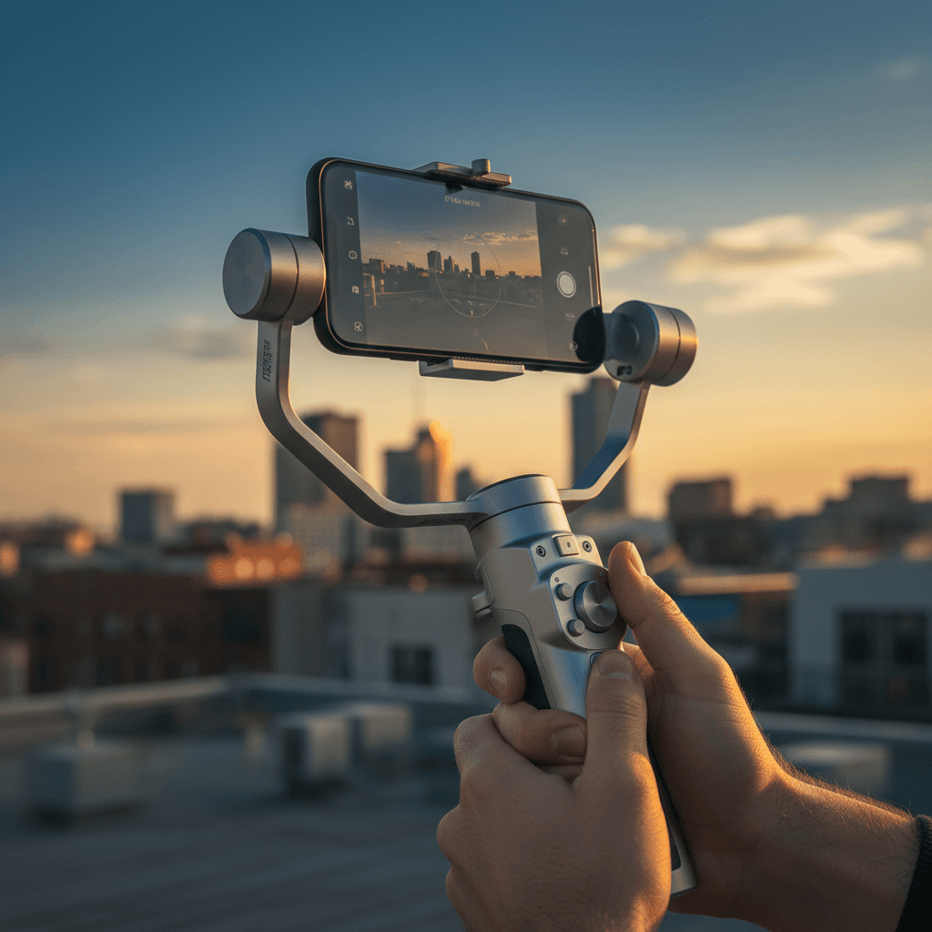 Testing Steadymate stand for outdoor vlogging scenarios